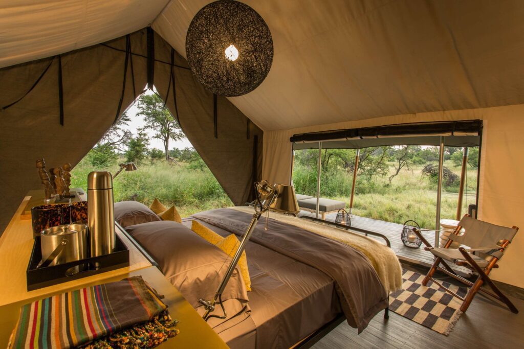 luxury african safari camp accommodations